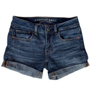 American Eagle MIDI Jean Shorts Size 0